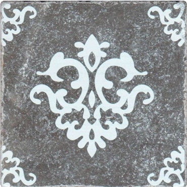 Декор BLACK MARBLE Motif №3 черный 10x10 от Stone4Home (Турция) в Москве