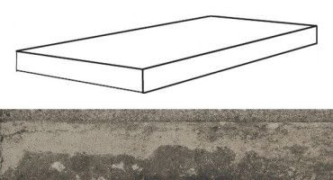 Угловая ступень REX LA ROCHE MUD GRADINO SX (742263) левая 33x120x3 от REX Ceramiche (Италия) в Москве