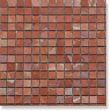 Мозаика Marble Rojo Alicante (1.5x1.5) 30.5x30.5 от Art&Natura (Италия) в Москве