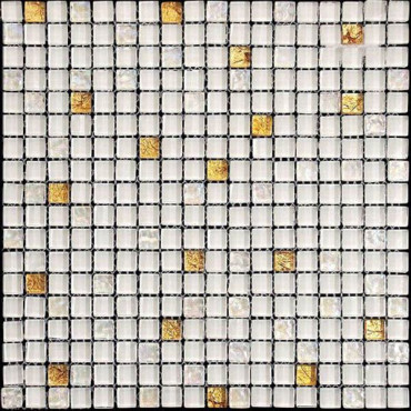 Мозаика Glass&Stone 4PST-028 микс стеклянная (15x15) 29.8x29.8 от Natural Mosaic (Китай) в Москве