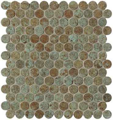 Мозаика Sheer Deco Rust Round Mosaico (fPDJ) 29.5x32.5 от FAP Ceramiche (Италия) в Москве