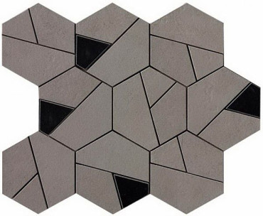 Мозаика Boost Smoke Mosaico Hex Black (AN69) 25x28.5 от Atlas Concorde (Италия) в Москве