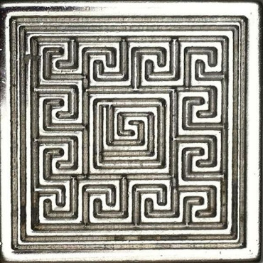 Декор SILVO-25 вставка ANTIQUE латунная 5x5 от BronzoDecor (Россия) в Москве