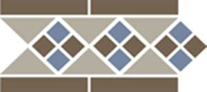 Бордюр Border LISBON with 1 strip (Tr.01, Dots 29+11, Strips 29) 28x15 от TopCer (Португалия) в Москве