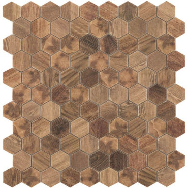 Мозаика Hex Woods № 4700 (на сетке) 30.7x31.7 от Vidrepur (Испания) в Москве