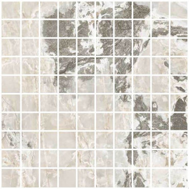 Мозаика ONYX&MORE WHITE BLEND SATIN MOSAICO 3X3 (767761) 30x30 от Casa Dolce Casa (Италия) в Москве