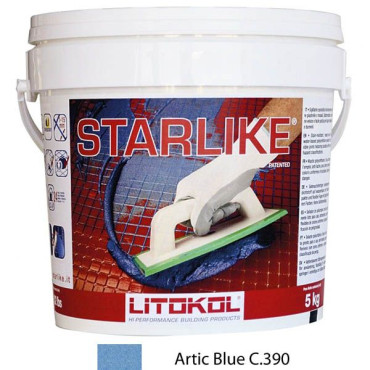 Litochrom Starlike C.390 светло-голубой (5кг) от Litokol (Россия) в Москве
