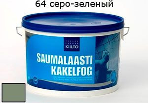 Затирка для швов Saumalaasti № 64 (3 кг) серо-зеленый от Kiilto (Финляндия) в Москве