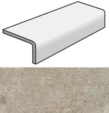 Фронтальная ступень с капиносом REX LA ROCHE ECRU EL.ELLE R11 (742249) 15x30x4 от REX Ceramiche (Италия) в Москве
