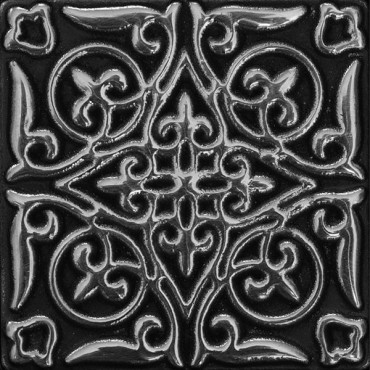 Декор SILVO-25 вставка ARABESQUE латунная 5x5 от BronzoDecor (Россия) в Москве