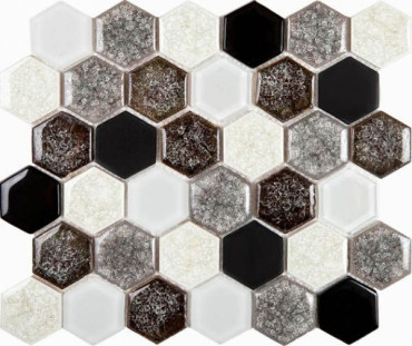 Мозаика Esagono Misto Griggio (50x44) 28.5x24.5 от Imagine Lab (Китай) в Москве