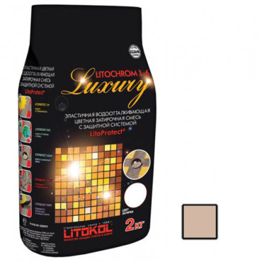Затирка для швов LITOCHROM 1-6 LUXURY С.130 песочная затирочная смесь (2 кг) от Litokol (Россия) в Москве