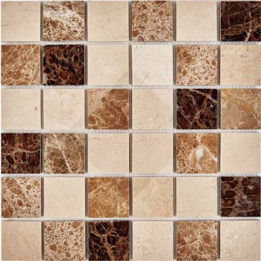 Мозаика PIX270 из мрамора (48x48) 30.5x30.5 от Pixmosaic (Китай) в Москве