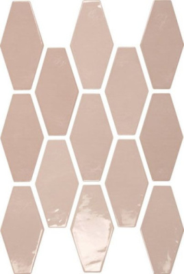 Настенная плитка HARLEQUIN PINK 10x20 от APE Ceramica (Испания) в Москве