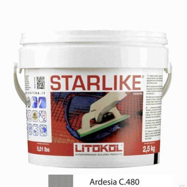 Litochrom Starlike C.480 ARDESIA (2,5 кг) от Litokol (Россия) в Москве
