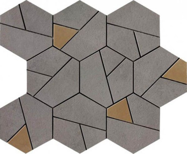 Мозаика Boost Smoke Mosaico Hex Yellow (AN68) 25x28.5 от Atlas Concorde (Италия) в Москве