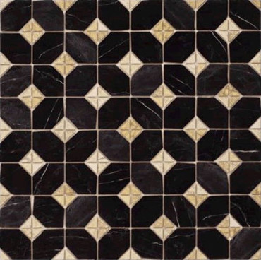 Керамогранит Iliada-PR Negro 43.5x43.5 от Vives Ceramica (Испания) в Москве
