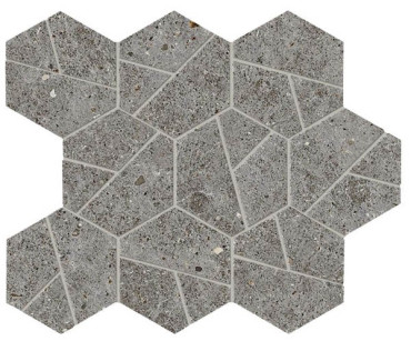 Мозаика Boost Stone Smoke Mosaico Hex (A7C0) 25x28.5 от Atlas Concorde (Италия) в Москве