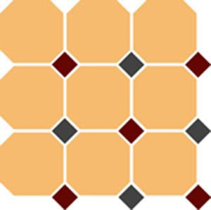 Керамогранит 4421 OCT20+14-B Ochre Yellow OCTAGON 21/Brick Red 20 + Black 14 Dots 30x30 от TopCer (Португалия) в Москве