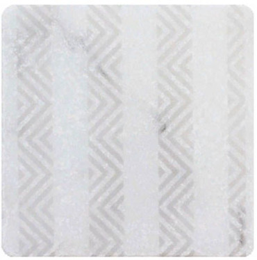 Декор WHITE MARBLE Motif №8 белый 10x10 от Stone4Home (Турция) в Москве