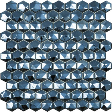 Мозаика Hex Diamond № 358D (на сетке) черный 30.7x31.7 от Vidrepur (Испания) в Москве