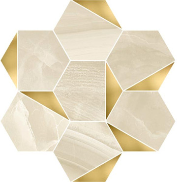 Мозаика ESAGONA TRI.LUSSO OR 30x28 от Vallelunga Ceramica (Италия) в Москве