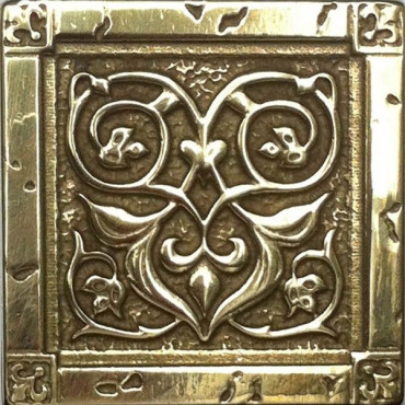 Декор BRONZO-25 вставка VALENCIA латунная 5x5 от BronzoDecor (Россия) в Москве
