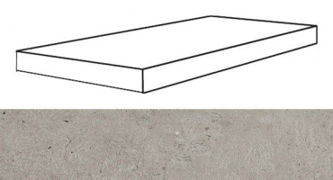Угловая ступень REX LA ROCHE GREY GRADINO SX (742262) левая 33x120x3 от REX Ceramiche (Италия) в Москве