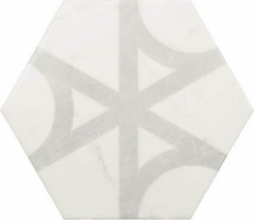 Напольная плитка CARRARA HEXAGON FLOW (23103) 17.5x20 от Equipe Ceramicas (Испания) в Москве