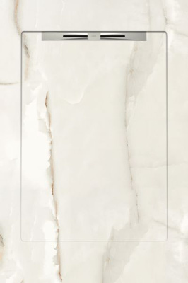 Керамический душевой поддон MARBLE WHITE - SLOPE LINE 90x135 от Aquanit (Турция) в Москве