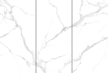 Керамогранит ATLAS WIDE Bianco Carrara (NTT3004P) 120x240 от NT Ceramic (Китай) в Москве