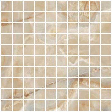 Мозаика ONYX&MORE GOLDEN ONYX SATIN MOSAICO 3X3 (767663) 30x30 от Casa Dolce Casa (Италия) в Москве