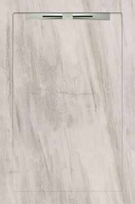 Керамический душевой поддон GUSTO WHITE - SLOPE LINE 80x120 от Aquanit (Турция) в Москве