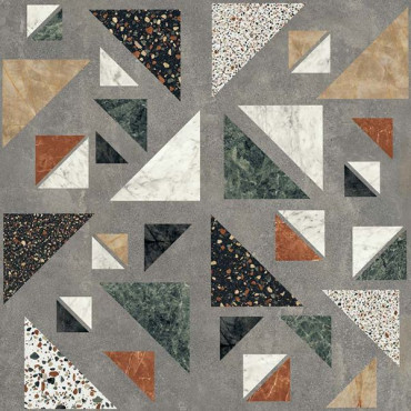Керамогранит BLEND CONCRETE GREY COMBO RET (PF60006691) 120x120 от ABK Ceramiche (Италия) в Москве