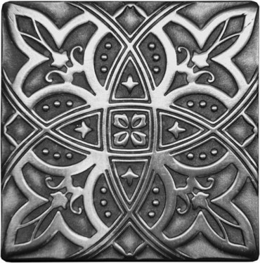 Декор SILVO-25 вставка ZODIAC латунная 5x5 от BronzoDecor (Россия) в Москве