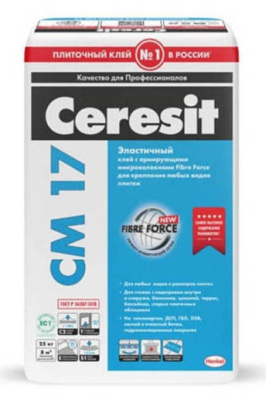 Клей Сeresit CM17 для крупноформатного керамогранита 25кг от Ceresit (Россия) в Москве