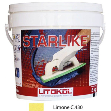 Litochrom Starlike C.430 лимонный (5кг) от Litokol (Россия) в Москве