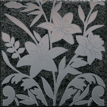 Декор Барберино 3 чёрный глянцевый (HGD/B567/5292) 20x20x0.69 от Kerama Marazzi (Россия) в Москве