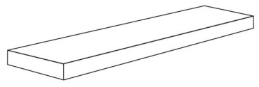 Угловая ступень CROSSROAD WOOD ANG.TOP SX WHITE RET левая 32x120x4.5 от ABK Ceramiche (Италия) в Москве