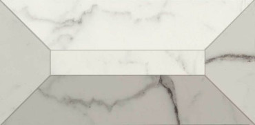 Бордюр MMR5 Allmarble Statuario Listone 3D Lux 15x30 от Marazzi Italy (Италия) в Москве