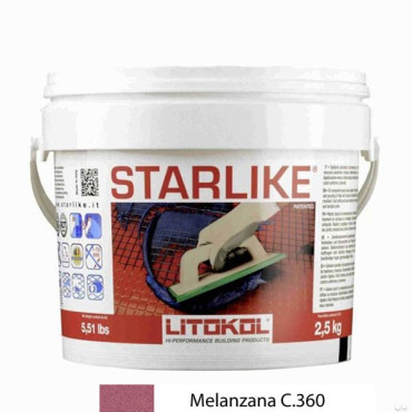 Litochrom Starlike C.360 баклажан (2,5кг) от Litokol (Россия) в Москве