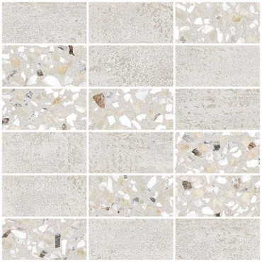 Мозаика Beton-Terrazzo Микс Светлый Лапп. Ректификат (5х10) (K9498928LPR1VTE0) 31.5x28 от Vitra (Турция) в Москве
