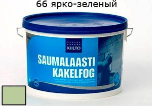 Затирка для швов Saumalaasti № 66 (3 кг) ярко-зеленый от Kiilto (Финляндия) в Москве