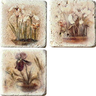 Декор Inserto Travertino (комп/3шт) 10x10 от Cir Ceramiche (Италия) в Москве