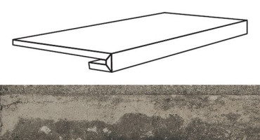 Фронтальная ступень с капиносом REX LA ROCHE MUD GRADINO (742255) 33x120x3 от REX Ceramiche (Италия) в Москве