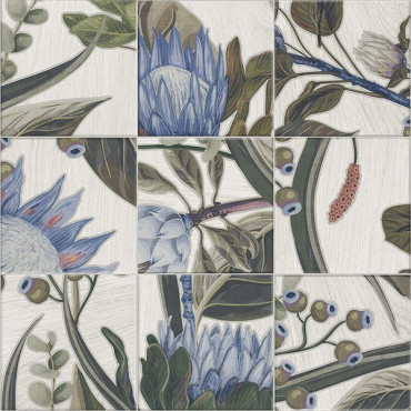 Декор DECOR BLUE LEAVES 20x20 от Mainzu (Испания) в Москве