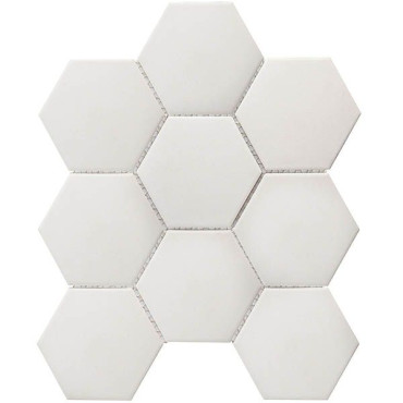 Мозаика Hexagon big White Antislip (JFQ51011) 25.6x29.5x6 от StarMosaic (Китай) в Москве