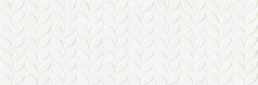 Настенная плитка Vida Struttura Foglia 3D Bianco Rett (RA6J) 30x90 от Ragno (Италия) в Москве