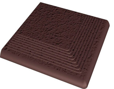 Ступень угловая структ. NATURAL BROWN DURO 30x30 от Paradyz (Польша) в Москве