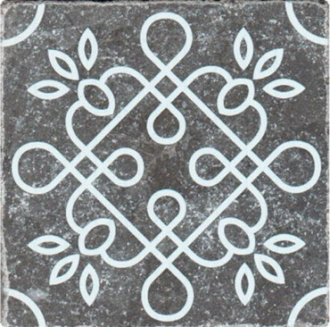 Декор BLACK MARBLE Motif №1 черный 10x10 от Stone4Home (Турция) в Москве